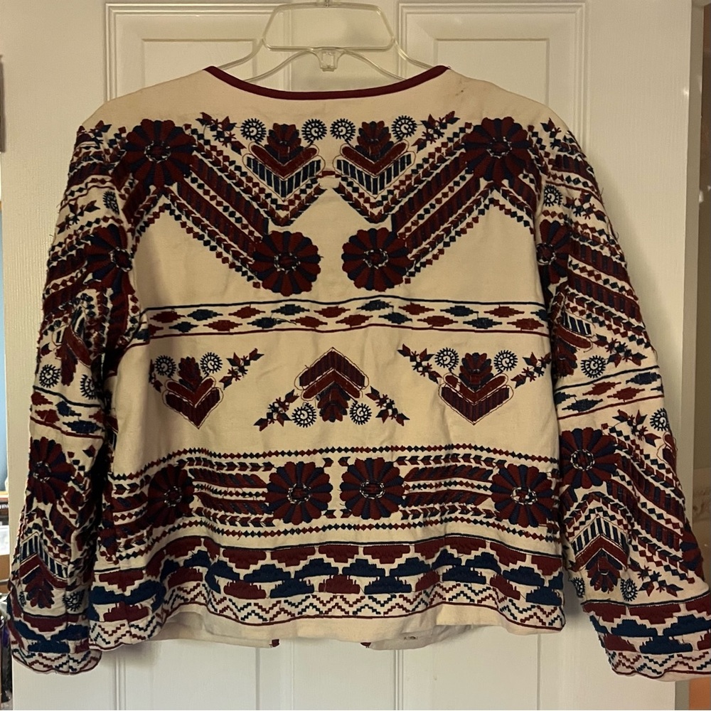 Anthropologie Greenwich Embroidered Jacket - Picture 2 of 5